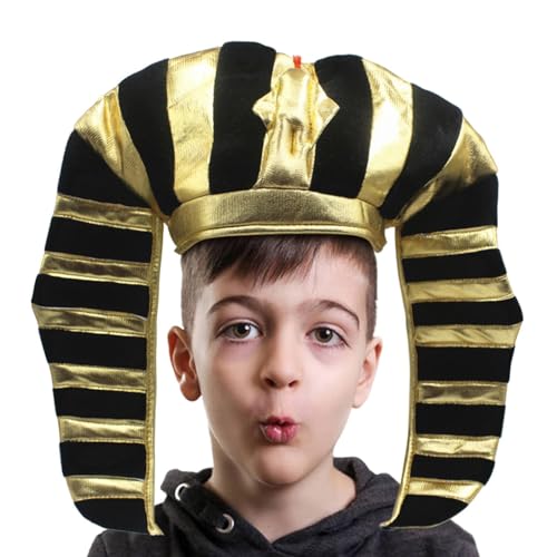 Ruwshuuk Ägyptische Kopfbedeckung,Ägyptisches Kostüm für Damen | Unisex Kopfbedeckung Für Halloween Kinderfest Schülertheateraufführung Ruwshuuk Ägyptische Kopfbedeckung,Ägyptisches Kostüm für Damen | Unisex Kopfbedeckung Für Halloween Kinderfest Schülertheateraufführung von Ruwshuuk
