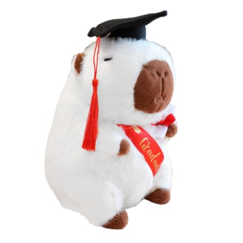 Ruwshuuk Abschlussplüsch, niedliche Capybara Plüsch - Schöne 2025 Capybara Stuffed Toys | Huggable -Tier mit Doktorandenhut unvergesslichem Souvenir für die Kindergarten -Mittelschule Zeremonie Ruwshuuk Abschlussplüsch, niedliche Capybara Plüsch - Schöne 2025 Capybara Stuffed Toys | Huggable -Tier mit Doktorandenhut unvergesslichem Souvenir für die Kindergarten -Mittelschule Zeremonie von Ruwshuuk