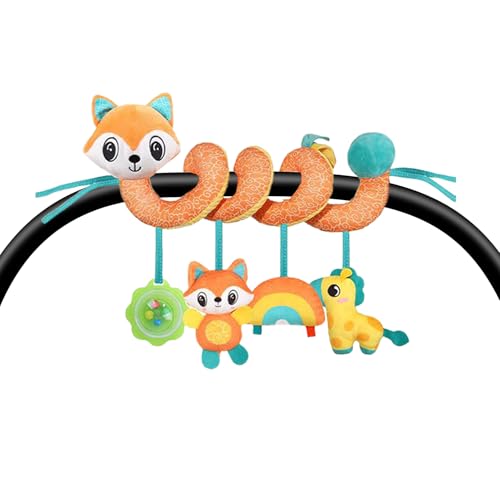 Ruwshuuk Baby Auto Sitz Spielzeug,Rassel Für Babyschale | Buntes Sensorisches Spielzeug Mit Integrierter Glocke Zur Förderung Kognitiver Fähigkeiten 0-3 Jahre Unisex Für Kinderbett Kinderzimmer Ruwshuuk Baby Auto Sitz Spielzeug,Rassel Für Babyschale | Buntes Sensorisches Spielzeug Mit Integrierter Glocke Zur Förderung Kognitiver Fähigkeiten 0-3 Jahre Unisex Für Kinderbett Kinderzimmer von Ruwshuuk