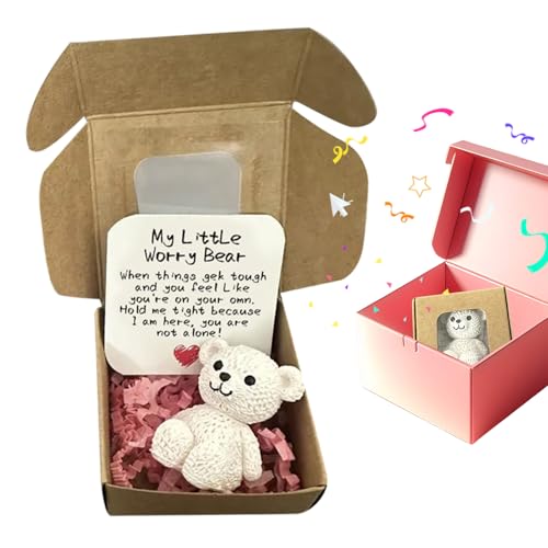 Ruwshuuk Bär, handgefertigter Mini-Bär in Box, Mini-erhebendes Tier, handgefertigtes Andenken für Damen, Herren, Liebhaber, Kinder, Glück, Pflege, Freunde, Erwachsene Ruwshuuk Bär, handgefertigter Mini-Bär in Box, Mini-erhebendes Tier, handgefertigtes Andenken für Damen, Herren, Liebhaber, Kinder, Glück, Pflege, Freunde, Erwachsene von Ruwshuuk