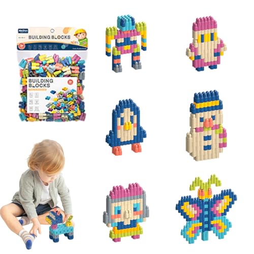 Ruwshuuk Bausteine-Puzzles für Kinder,BAU-Puzzleteile für Kinder, Puzzle-Montagespiel, Kinder verbinden Spielzeug Puzzle Montage Spielzeug für Mädchen 3-6 Jahre alt von Ruwshuuk