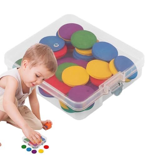Ruwshuuk Farbzähler -Chips, Manipulationen zählen | Hölzerne runden Zähler Playset 50 Stücke - Brain Developmental Toy School Unterrichtsvorräte für Zuhause, Schule, Reisen Ruwshuuk Farbzähler -Chips, Manipulationen zählen | Hölzerne runden Zähler Playset 50 Stücke - Brain Developmental Toy School Unterrichtsvorräte für Zuhause, Schule, Reisen von Ruwshuuk