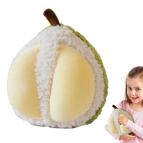 Ruwshuuk Gefüllte Obstpuppen, Durian Plüschspielzeug | Huggable Soft Plüsch Durian Puppe - Komfortable Touch gefülltes Obstspielzeug für Wohnzimmer, Schlafzimmer, Kinderbett, Sofa, Couch, Stuhl von Ruwshuuk