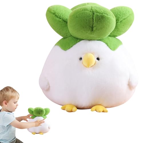 Ruwshuuk Gemüse-Plüsch,Gefülltes Gemüse-Plüsch | Gemüsekuscheltiere - Kohlpuppen für Mädchen, Wurfkissen, gefüllter Kohl, Anime-Plüschspielzeug mit Vogelgesichts-Design, lustig für von Ruwshuuk