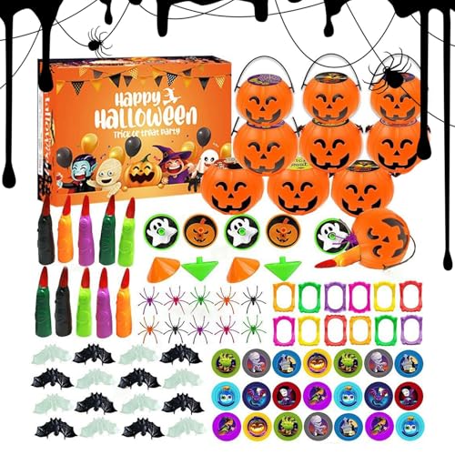 Ruwshuuk Halloween Partygeschenke,Süßigkeitenbeutel Füllung Für Geschenkkörbe - Grusel Deko Streichspiel Für Zuhause Schule Fest Kinder Mädchen Spielzeit Gesellschaftsspiel Ruwshuuk Halloween Partygeschenke,Süßigkeitenbeutel Füllung Für Geschenkkörbe - Grusel Deko Streichspiel Für Zuhause Schule Fest Kinder Mädchen Spielzeit Gesellschaftsspiel von Ruwshuuk