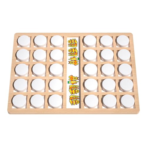 Ruwshuuk Holz-Zuordnungsspiel,Holz-Tier-Zuordnungsspiel - Puzzle-Tischspiele Lernen | Aufregendes Brettspiel für Kinder ab 3 Jahren, interaktives Kognitionstier-Schach-Matching-Spielspielzeug von Ruwshuuk