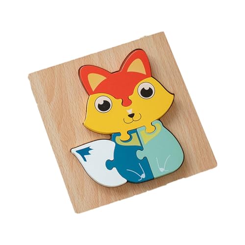 Ruwshuuk -Holzpuzzles, Kleinkindpuzzles im Alter von 1–3 Jahren,3D-Tier-Holzpuzzles - -Spielzeug für Mädchen und im Alter von 1 bis 3 Jahren, Puzzle-Lernen, pädagogische Weihnachts- und von Ruwshuuk