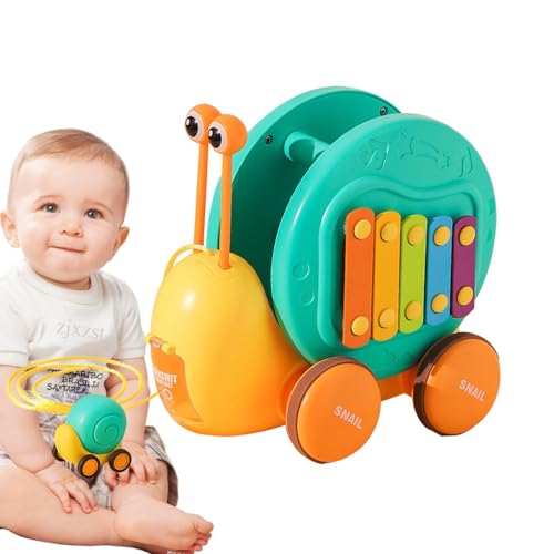 Ruwshuuk Krabbelspielzeug für Babys,Laufendes Schneckenspielzeug - Lustiges Mehrzweck-Schnecken-Ziehspielzeug für Kleinkinder - Neuheit Kinder Krabbelspielzeug Schneckenspielzeug für Sohn von Ruwshuuk