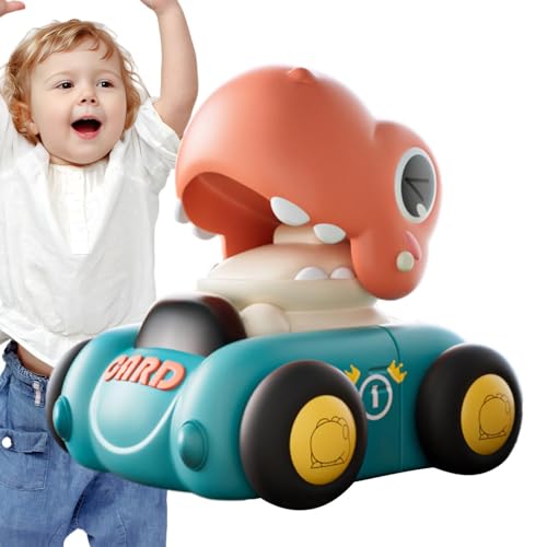 Ruwshuuk Reibungsbetriebenes Auto,Dinosaurier-Push-and-Go-Auto - Trägheitsspielzeugauto für Kleinkinder - Push-and-Go-Trägheitsspielzeug, reibungsbetriebene Fahrzeuge, Lernspielzeug, für Kleinkinder von Ruwshuuk