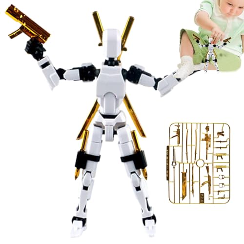 Ruwshuuk Roboter-Actionfigur, Bausteine-Figur | Magnetisches Bausatz-Spielzeug für Jungen,Actionfiguren-Spielset mit Mehreren Gelenken, beweglich für Jungen, Mädchen, Kinder von Ruwshuuk