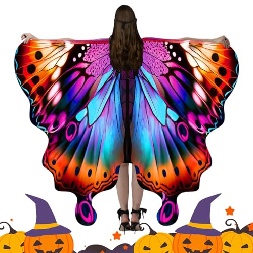 Ruwshuuk Schmetterlingskostüm - Stilvolle Schmetterlingscape Für Cosplay - Halloween Kostüm Cosplay Umhang für Rollenspiel Maskerade Party Bühnenauftritt Ruwshuuk Schmetterlingskostüm - Stilvolle Schmetterlingscape Für Cosplay - Halloween Kostüm Cosplay Umhang für Rollenspiel Maskerade Party Bühnenauftritt von Ruwshuuk