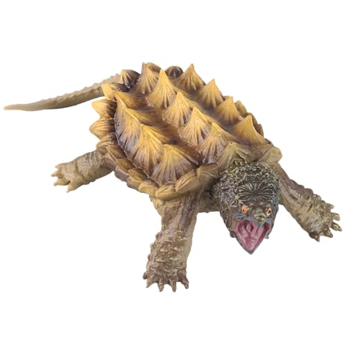 Ruwshuuk Schnappschildkröte-Figur, Schnappschildkröte-Actionfigur,Simuliertes Tierspielzeug | Kleine Tierfiguren, Simulation realistischer Tierfiguren, künstliches Tiermodellspielzeug für Kinder von Ruwshuuk