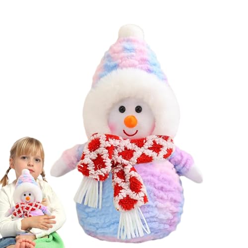 Ruwshuuk Schneemann-Puppe, süße Schneemann-Plüschpuppe | Weihnachtsplüsch gefülltes süßes weiches Schneemannspielzeug,Schneemann-Puppe mit Schal, 34,9 cm, Schneemann-Dekoration für Zuhause, von Ruwshuuk