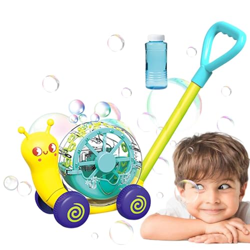Ruwshuuk Seifenblasenmaschine für Kinder,Schiebespielzeug für Kleinkinder - Schneckenförmiger Seifenblasenmaschinenhersteller, Baby-Aktivitätswanderer für Kindergeburtstagsgeschenke und Partyspiele Ruwshuuk Seifenblasenmaschine für Kinder,Schiebespielzeug für Kleinkinder - Schneckenförmiger Seifenblasenmaschinenhersteller, Baby-Aktivitätswanderer für Kindergeburtstagsgeschenke und Partyspiele von Ruwshuuk