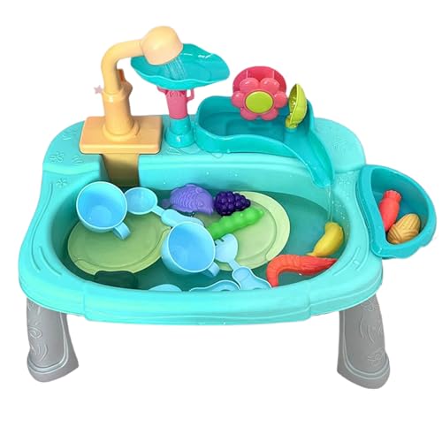 Ruwshuuk Spielspüle Mit Fließendem Wasser | Elektrische Spielspülmaschine mit echtem Wasser | Spielzubehör Geschirr Imitation Ab 3 Jahren Ruwshuuk Spielspüle Mit Fließendem Wasser | Elektrische Spielspülmaschine mit echtem Wasser | Spielzubehör Geschirr Imitation Ab 3 Jahren von Ruwshuuk