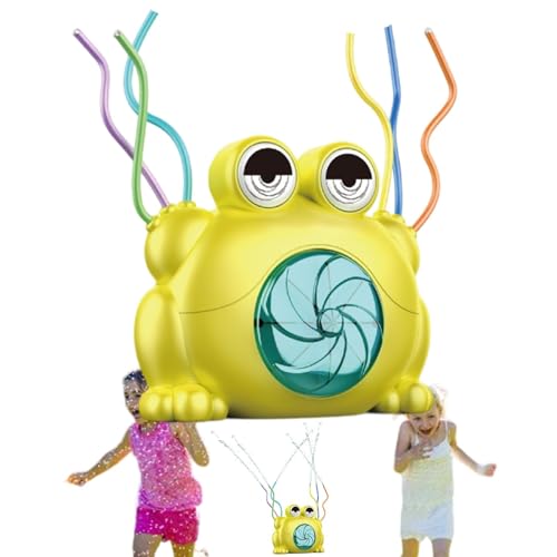 Ruwshuuk Wasserspielzeug für Kinder im Freien,Frosch-Gartensprinkler,Spielzeugfrosch Wassersprührotation - Lustiges Sommer-Rotations-Badespielzeug für Garten, Schwimmbäder von Ruwshuuk