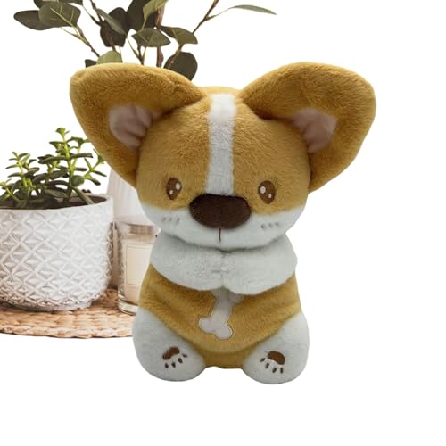 Ruyeiig Babyspielzeug 0-6 Monate,Kuscheltiere für Babys - Tragbare Hunde-Stofftierbabys mit Musikspielzeug | Spielzeug für Babys und Mädchen, Hundeplüsch mit Licht für Thanksgiving, Halloween, von Ruyeiig