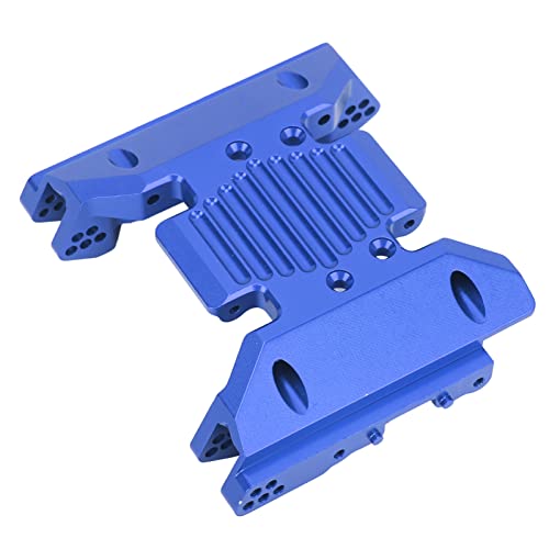 RvSky CNC-gefräste Getriebeplatte aus Aluminiumlegierung Für SCX6 1/6 RC-Autos – Einfach Auszutauschen Und RC-Zubehör in Schwarz Eloxierter Oberfläche(Blau) von RvSky