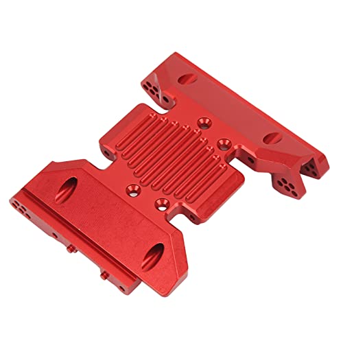 RvSky CNC-gefräste Getriebeplatte aus Aluminiumlegierung Für SCX6 1/6 RC-Autos – Einfach Auszutauschen Und RC-Zubehör in Schwarz Eloxierter Oberfläche(Rot) von RvSky