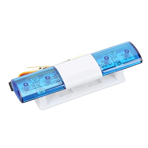 RvSky RC-LED-Polizeilicht – Simulationsdesign Mit 4 Blinkmodi, LED-Warnlicht Für RC-Autos Im Maßstab 1:8 Und 1:10(Blau) von RvSky