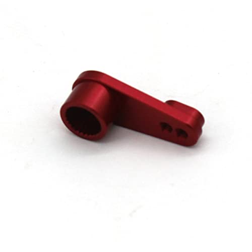 Rwedkd Metall Servo Arm Servo Horn für 144001 144002 124016 124017 124018 124019 RC Auto Upgrade Teile,Rot von Rwedkd