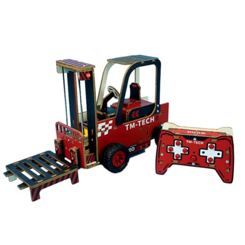 3D Puzzle Mechanischer RC Gabelstapler, 3D Holzpuzzle Auto Modellbausatz für Erwachsene Kreativer DIY-Bausatz für Dekoration, Steampunk Baufahrzeuge Geschenke - 100 Teile 3D Puzzle Mechanischer RC Gabelstapler, 3D Holzpuzzle Auto Modellbausatz für Erwachsene Kreativer DIY-Bausatz für Dekoration, Steampunk Baufahrzeuge Geschenke - 100 Teile von Rxbycxshi