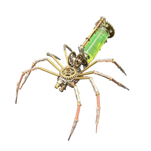 Rxbycxshi 3D Metall Puzzle Spinne Modellbausatz für Erwachsene, Steampunk Insekt Metall Spinne Modell, 2026 Adventskalender Kreative Dekoration Geschenk Ornamente - 127 Teile Rxbycxshi 3D Metall Puzzle Spinne Modellbausatz für Erwachsene, Steampunk Insekt Metall Spinne Modell, 2026 Adventskalender Kreative Dekoration Geschenk Ornamente - 127 Teile von Rxbycxshi