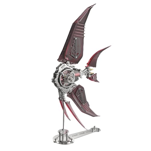 Rxbycxshi 3D Metall Puzzle für Erwachsene Fisch Modellbausatz, 529 Teile Tier Mechanischer Metall Drache Modell, 2024 Weihnachten Kreative Dekoration Geschenk von Rxbycxshi