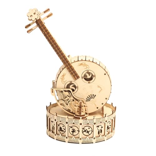 Rxbycxshi 3D Puzzle Magisches Spieluhr für Erwachsene, Holzpuzzle Mechanisches Getriebe Modellbausatz Kreativer DIY-Bausatz für Dekoration, Steampunk Geschenke - 175 Teile von Rxbycxshi