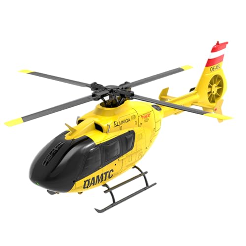 Rxbycxshi EC-135 RC Hubschrauber für Erwachsene F06 1/36 6CH Direct-Drive Bürstenloser Motor Hubschrauber 3D/6G Helikopter Weihnachten 2024 Geschenk von Rxbycxshi