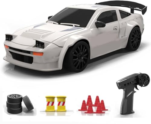 Rxbycxshi Mini RC Drift Car, 1/24 Scale 4WD Auto Car Geschenk für Erwachsene Kinder 15km/h - RTR Version Rot von Rxbycxshi