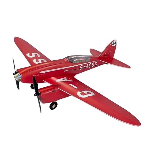 Rxbycxshi RC-Flugzeug Mini Segelflugzeug Starrflügel-Flugzeug für Erwachsene DH88 4CH RC Flugzeuge Geschenk Spielzeug für Erwachsene von Rxbycxshi