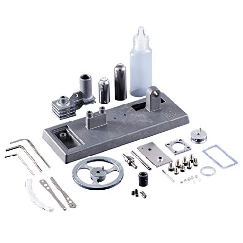 Rxbycxshi Stirling Motor Modellbausatz, Full Metall -Stirlingmotor Metall Stirling Engine DIY Pädagogisches Experimentierwerkzeug Lernspielzeug Erwachsene 2024 Weihnachten von Rxbycxshi