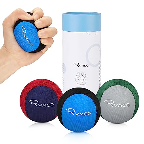 Ryaco Gel Stressball für Erwachsene - Antistressball Mit verschiedenen Stärken und Größen - Anti Stress Bälle für Konzentration - Motivierendes Knetball Spielzeug - Wutball von Ryaco