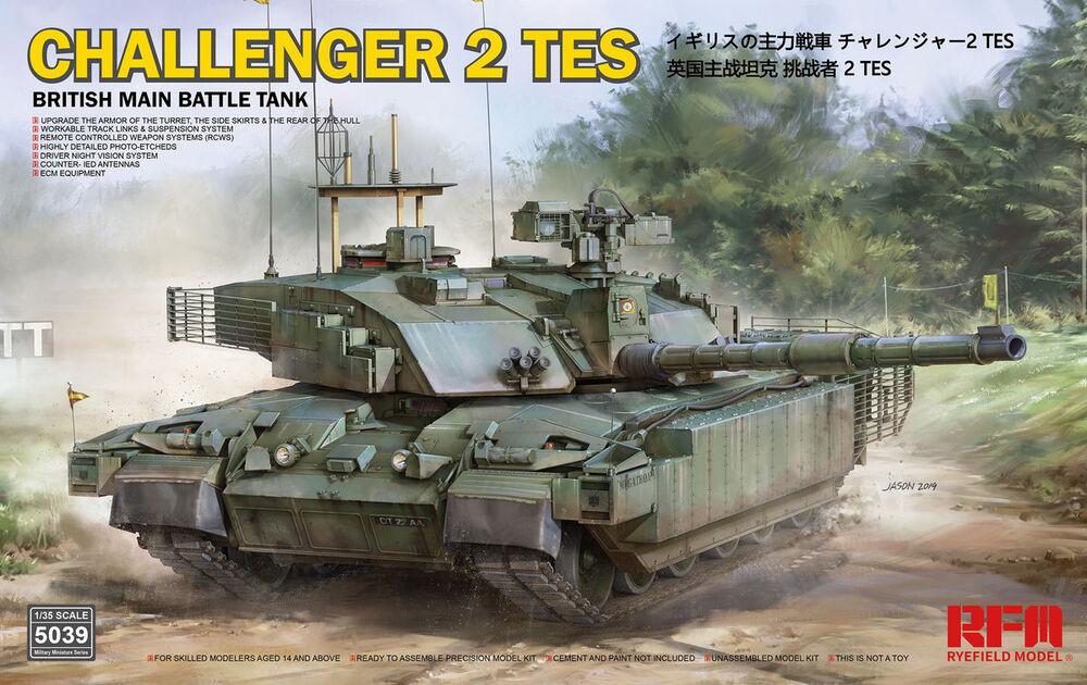 British main battle tank Challenger 2 TES w/workable track links von Rye Field Model