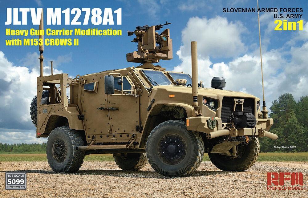 JLTV M1278A1 Heavy Gun Carrier Modification with M153 CROWS II 2 in 1 Slovenian Armed Forces U.S. Army von Rye Field Model