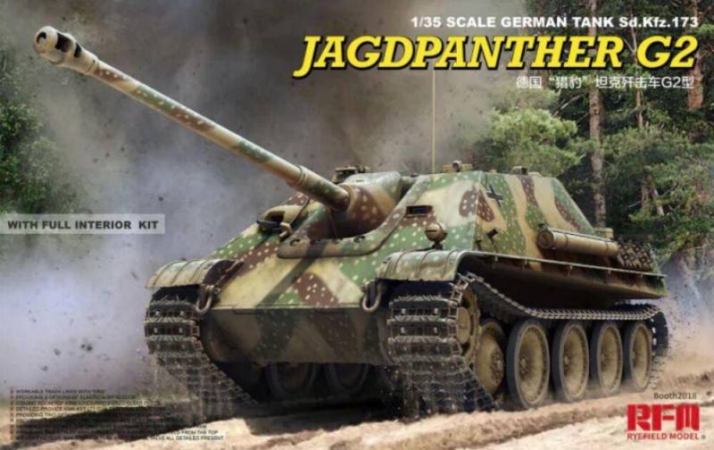 Jagdpanther G2 with full interior & workable track links von Rye Field Model