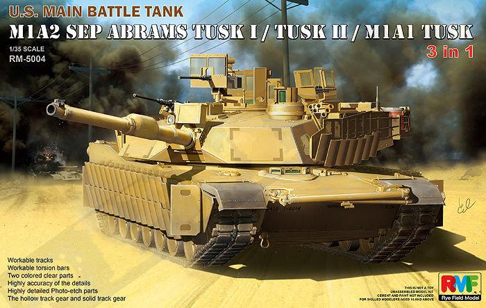 M1A2 SEP Abrams Tusk I/Tusk II/M1A1 Tusk von Rye Field Model