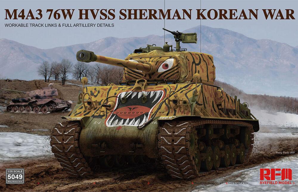 M4A3 76w hvss Sherman Korean war von Rye Field Model