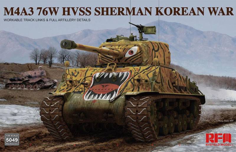 M4A3 76w hvss Sherman Korean war von Rye Field Model