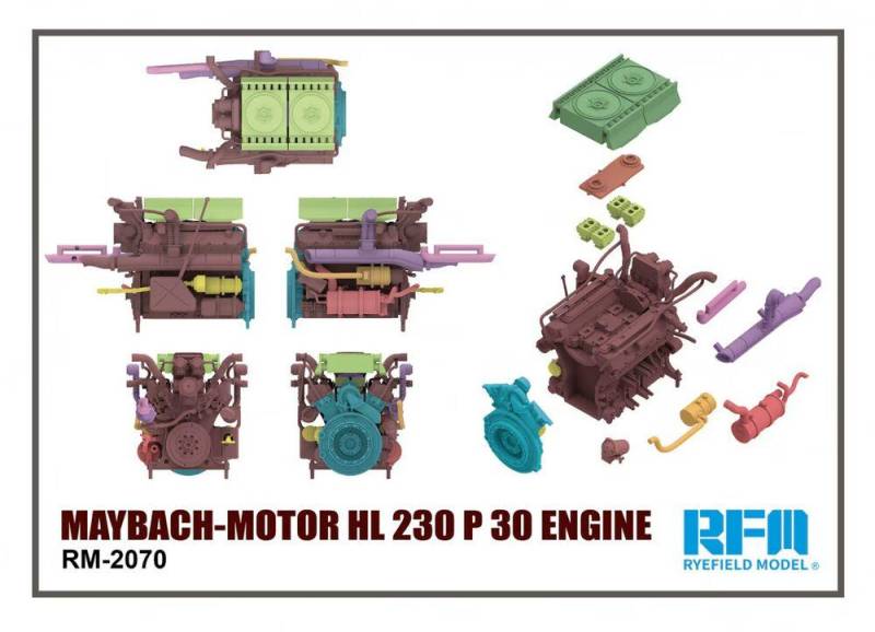 Maybach-Motor HL 230 P 30 Engine von Rye Field Model