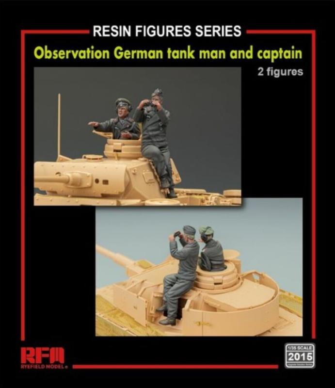 Observation German tank man and captain(2 resin figures) von Rye Field Model