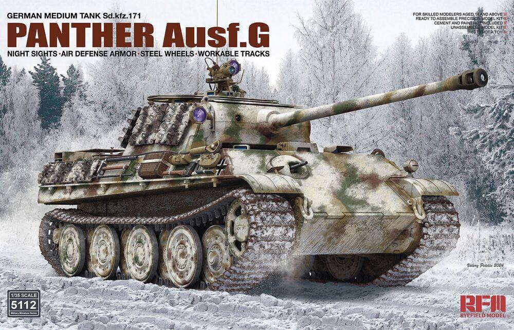 Panther Ausf. G w/ Night Sights, Air Defense Armor, Steel Wheels, Workable Tracks von Rye Field Model