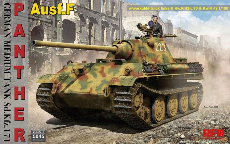 Panther Ausf.F w/workable track links von Rye Field Model