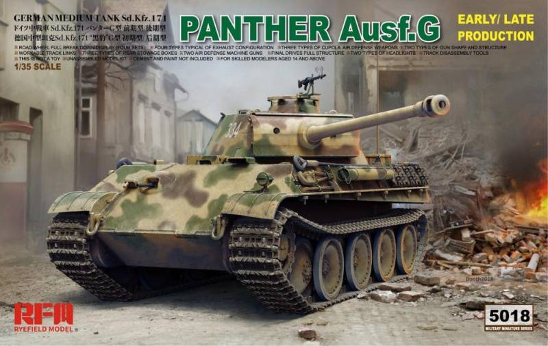 Panther Ausf.G Early/Late productions von Rye Field Model