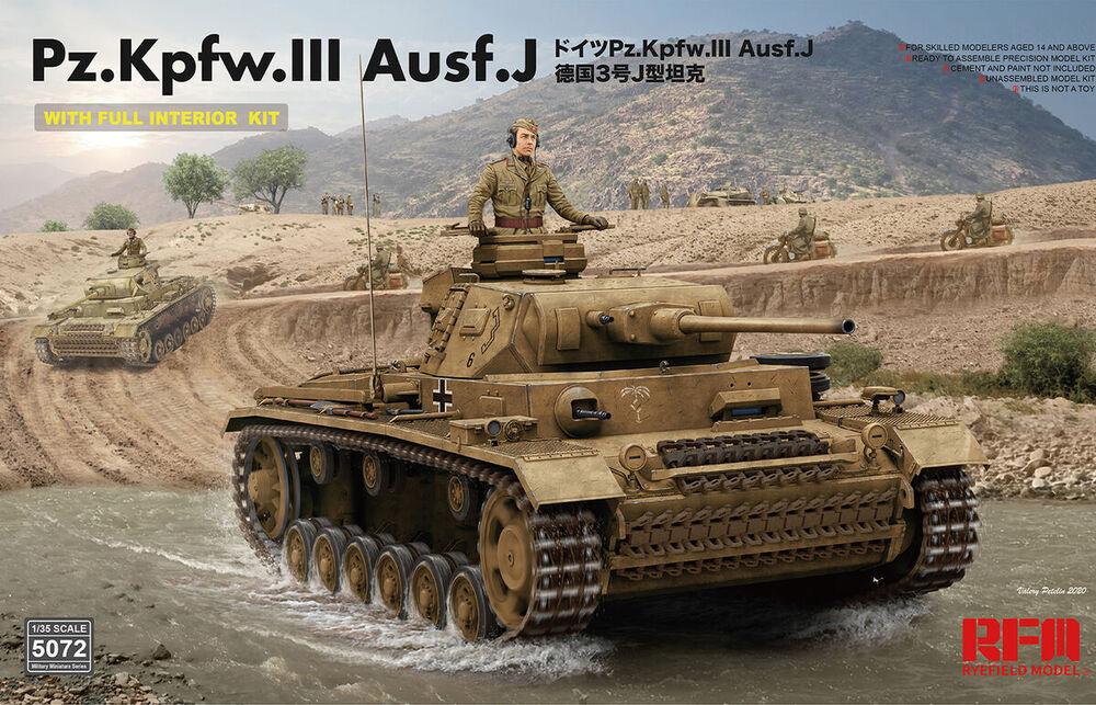 Pz. Kpfw. III Ausf. J w/full interior von Rye Field Model