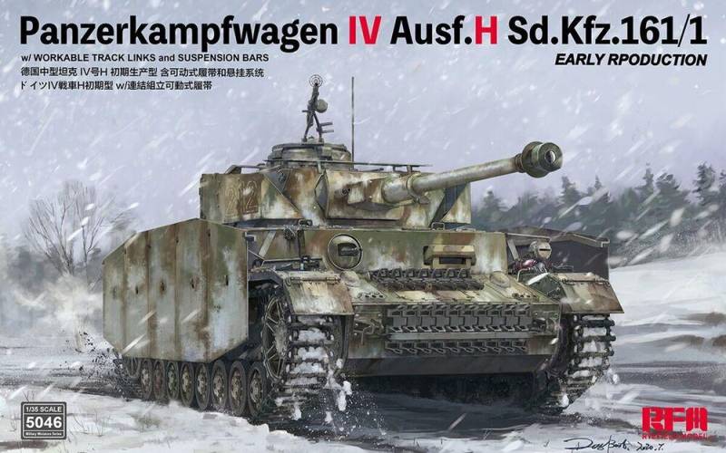 Pz.kpfw.IV Ausf.H early production w/workable track links von Rye Field Model