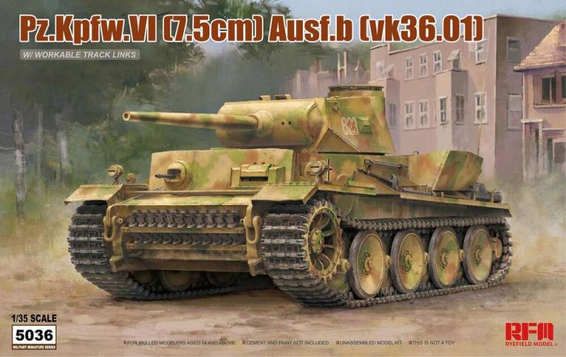 Pz.kpfw.VI Ausf.b (vk36.01) w/workable track links von Rye Field Model