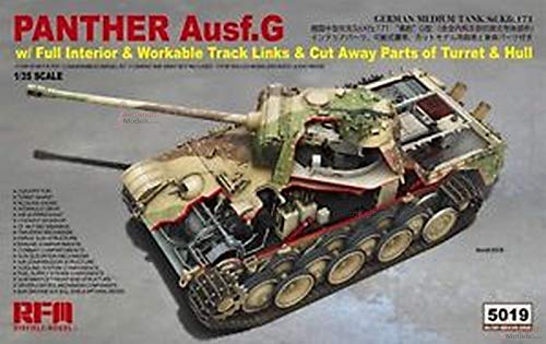 RYE FIELD MODEL RM5019 Reyfield Models RM-5019 WWII German Panther AUSF.G SD.Kfz.171 mit kompletter Innenausstattung, Mehrfarbig von ライフィールドモデル