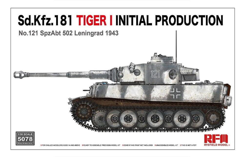 Sd.KfZ.181Tiger I initial production No.121 with workable track linksNo 121 von Rye Field Model